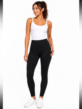 Divided Black High Rise Skinny Pants Stretch Leggings — Size M